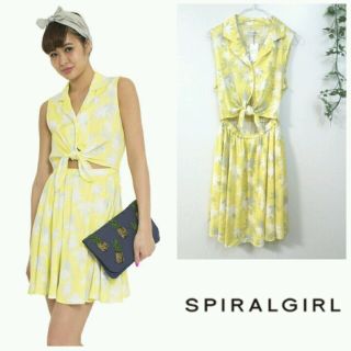 スパイラルガール(SPIRAL GIRL)の新品♡SPIRALGIRL 前結びワンピース(ミニワンピース)