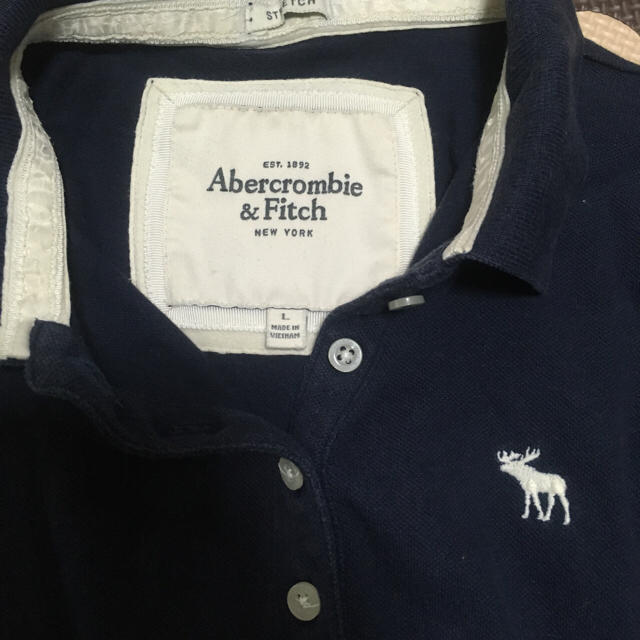 Abercrombie&Fitch(アバクロンビーアンドフィッチ)の【アバクロ】 七分袖ポロシャツ レディースのトップス(ポロシャツ)の商品写真