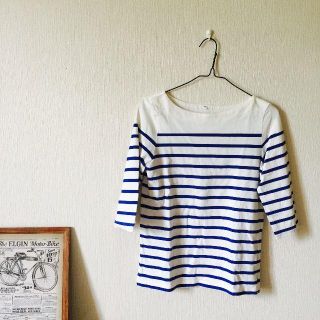 ムジルシリョウヒン(MUJI (無印良品))の無印良品 MUJI　ボーダーカットソー(Tシャツ(長袖/七分))