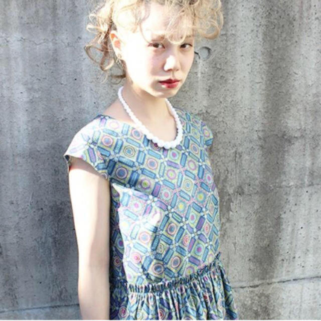 Dot&Stripes CHILDWOMAN(ドットアンドストライプスチャイルドウーマン)のリバティプリント ワンピース レディースのワンピース(ひざ丈ワンピース)の商品写真