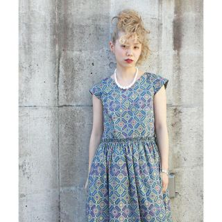 ドットアンドストライプスチャイルドウーマン(Dot&Stripes CHILDWOMAN)のリバティプリント ワンピース(ひざ丈ワンピース)