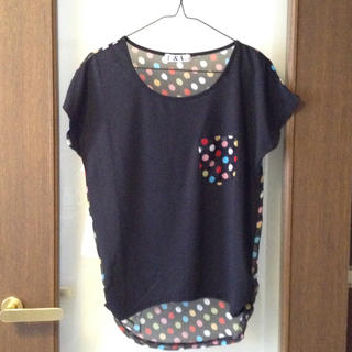 カラフル水玉シフォンT(Tシャツ(半袖/袖なし))