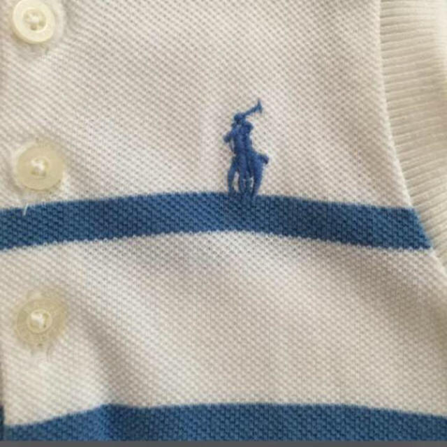 Ralph Lauren(ラルフローレン)のラルフローレン☆80☆鹿子素材&レースワンピース キッズ/ベビー/マタニティのベビー服(~85cm)(ワンピース)の商品写真