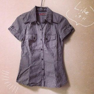 ザラ(ZARA)のZARA☻ギンガムチェックシャツ(シャツ/ブラウス(半袖/袖なし))