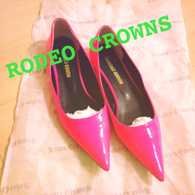 RODEO CROWNS(ロデオクラウンズ)のRODEO♡フラットパンプス レディースの靴/シューズ(ハイヒール/パンプス)の商品写真