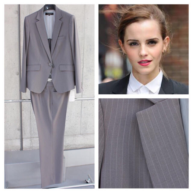 スーツ❤️定価2万❤️高品質 スーツ パンツ 2点SET 灰色 UNTITLED 系2