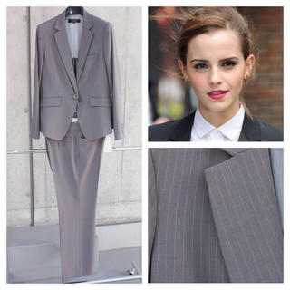 インディヴィ(INDIVI)の❤️定価2万❤️高品質 スーツ パンツ 2点SET 灰色 UNTITLED 系2(スーツ)