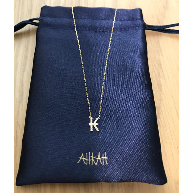 AHKAH♡イニシャルネックレス♡K♡