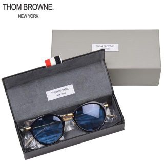 トムブラウン(THOM BROWNE)のTHOMBROWNE　サングラス TB-011-F-T-NVY-GLD-46(サングラス/メガネ)