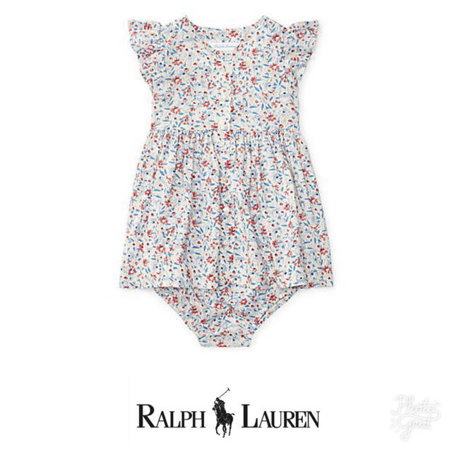 Ralph Lauren(ラルフローレン)の新品☆ラルフローレン ベビー フローラル ワンピース 24M キッズ/ベビー/マタニティのキッズ服女の子用(90cm~)(ワンピース)の商品写真