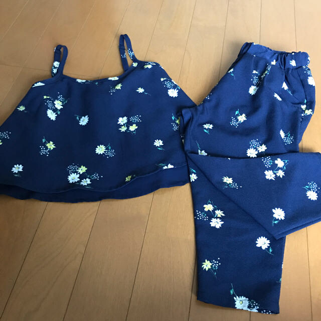 GLOBAL WORK(グローバルワーク)の美品 フハクキャミセットアップ キッズ/ベビー/マタニティのキッズ服女の子用(90cm~)(ワンピース)の商品写真