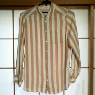 ダブルクローゼット(w closet)の最。ストライプシャツ1400→1000(シャツ/ブラウス(長袖/七分))