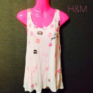 エイチアンドエム(H&M)のH&M ノースリーブTシャツワンピ(Tシャツ(半袖/袖なし))