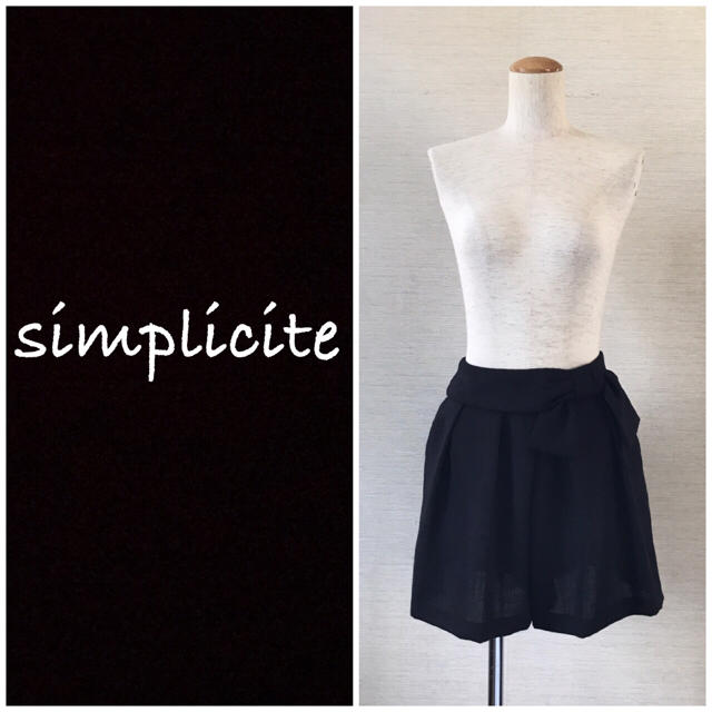 Simplicite(シンプリシテェ)の❤️送料込❤️simplicite キュロット ショートパンツ レディースのパンツ(キュロット)の商品写真