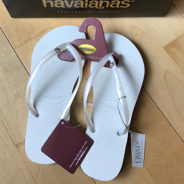 havaianas(ハワイアナス)の★新品★ハワイアナス★ビーチサンダル★スワロフスキー★35-36 レディースの靴/シューズ(ビーチサンダル)の商品写真