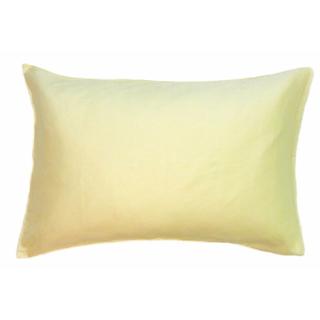 ラッキーカラー 黄色サテン生地 ホテル品質枕カバー綿100% 43×63cm(シーツ/カバー)