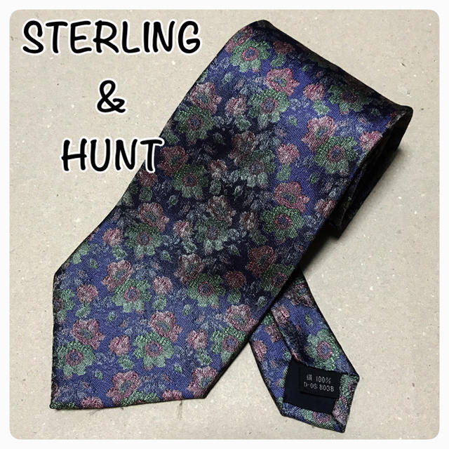 【美品】sterling & hunt 花柄 ネクタイ メンズのファッション小物(ネクタイ)の商品写真