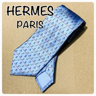 エルメス(Hermes)の【美品】HERMES エルメス 花柄 ネクタイ(ネクタイ)