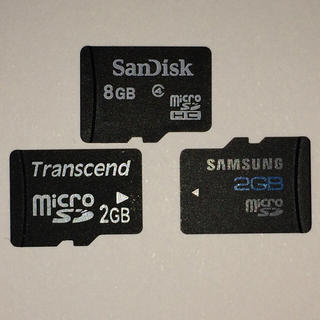 microSDカード３枚セット【中古/動作確認済み】(その他)