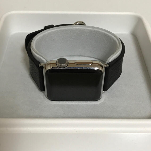 Apple(アップル)のApple Watch 38mm ステンレス クラシックバックル ブラック スマホ/家電/カメラのスマホアクセサリー(その他)の商品写真