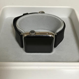 アップル(Apple)のApple Watch 38mm ステンレス クラシックバックル ブラック(その他)