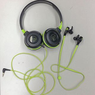 オーディオテクニカ(audio-technica)の最終値下げ半額！！ヘッドホンとワイヤレスイヤホンセット！(ヘッドフォン/イヤフォン)