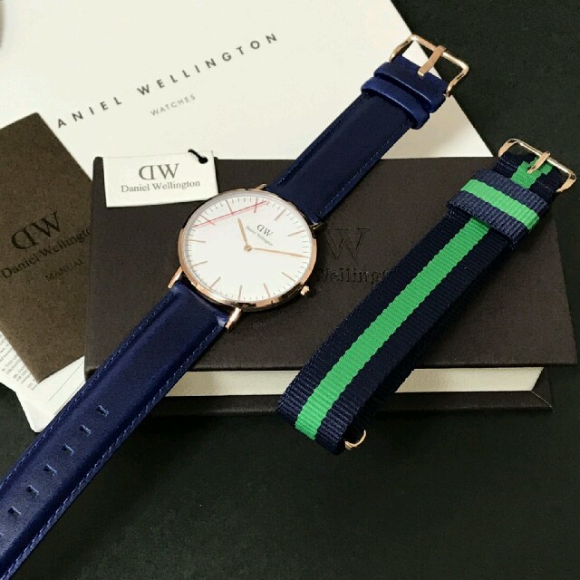 Daniel Wellington(ダニエルウェリントン)の【お得NATO付き✨】アメリカ限定　ダニエルウェリントン　ブルーカラー 40mm メンズの時計(腕時計(アナログ))の商品写真