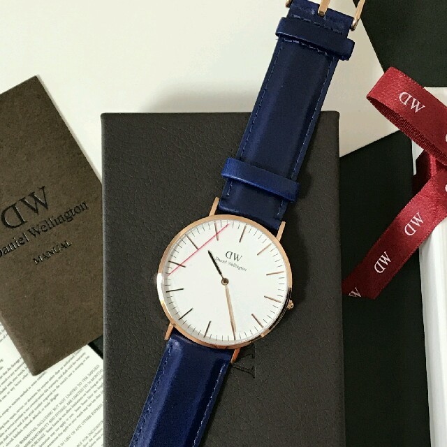 Daniel Wellington(ダニエルウェリントン)の【お得NATO付き✨】アメリカ限定　ダニエルウェリントン　ブルーカラー 40mm メンズの時計(腕時計(アナログ))の商品写真