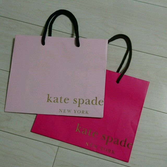 kate spade new york(ケイトスペードニューヨーク)の週末限定★kate spade♡2枚組 ショップ袋 ショッパー♡ レディースのバッグ(ショップ袋)の商品写真