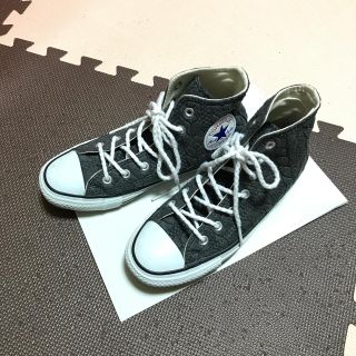 コンバース(CONVERSE)のコンバース・グレー編み目模様(スニーカー)