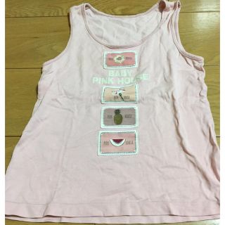 ピンクハウス(PINK HOUSE)のベビーピンクハウス ピンクのタンクトップ(Tシャツ/カットソー)