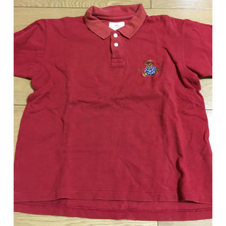 ピンクハウス(PINK HOUSE)のボーイズカールヘルム 赤 ポロシャツ(Tシャツ/カットソー)
