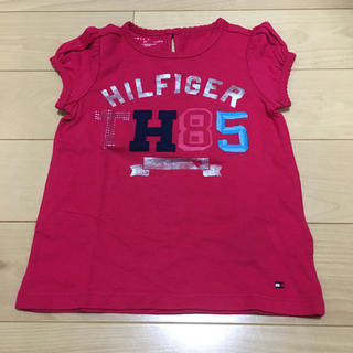 トミーヒルフィガー(TOMMY HILFIGER)の新品・未使用 トミー Tシャツ ピンク 90 2T(Tシャツ/カットソー)