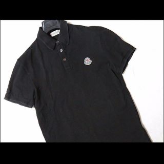 モンクレール(MONCLER)の美品 モンクレール MONCLER ポロシャツ ブラック S(ポロシャツ)