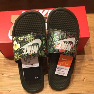 ナイキ(NIKE)の☆新品☆NIKE BENASSI JDI ベナッシ 花柄 グリーン系 27cm(サンダル)