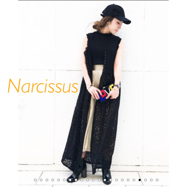 Narcissus(ナルシス)のNarcissus 総レースノースリカーディガン レディースのトップス(カーディガン)の商品写真