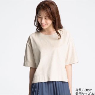 ユニクロ(UNIQLO)の専用＊スエードタッチ風ブラウス＊UNIQLO(シャツ/ブラウス(半袖/袖なし))