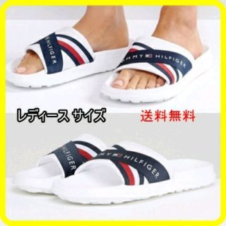 トミーヒルフィガー(TOMMY HILFIGER)の23-24cm トミーヒルフィガー　サンダル　ホワイト(サンダル)