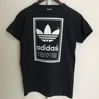 アディダス(adidas)のたろう様専用 90s adidas/アディダス ビッグロゴ 黒 白(Tシャツ/カットソー(半袖/袖なし))