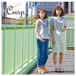 クリスプ(Crisp)のcrisp サス付き前ボタンスカート(ひざ丈スカート)