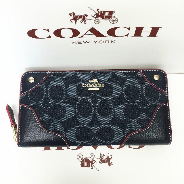 COACH(コーチ)のコーチ長財布 COACH財布 コーチ正規品  F53769ミッドナイトブルー レディースのファッション小物(財布)の商品写真