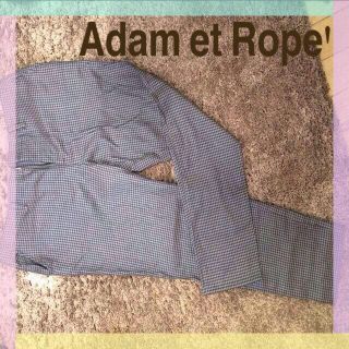 アダムエロぺ(Adam et Rope')のアダムエロペ チェック柄パンツ(クロップドパンツ)