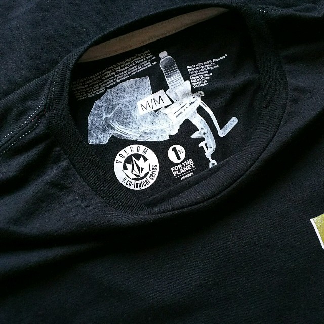volcom(ボルコム)のVOLCOM Tシャツ Mサイズ 黒 メンズのトップス(Tシャツ/カットソー(半袖/袖なし))の商品写真