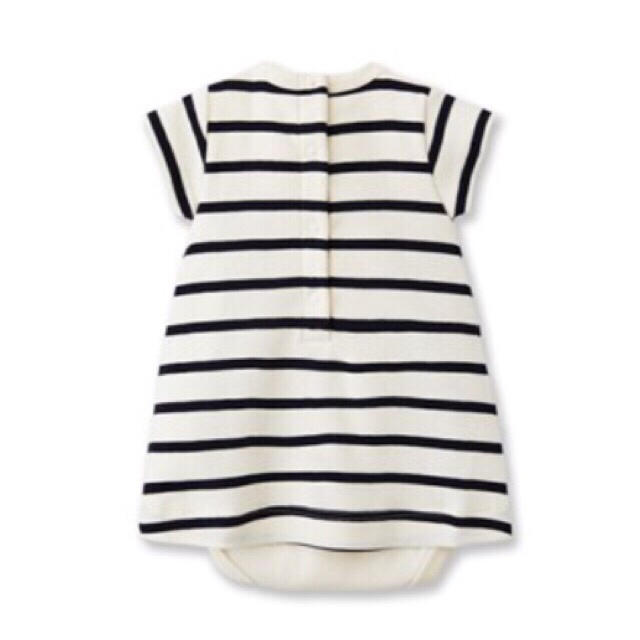 PETIT BATEAU(プチバトー)の☆SALE☆ 新品 プチバトー♡ マリニエール半袖ボディドレス 3m 60 キッズ/ベビー/マタニティのベビー服(~85cm)(ワンピース)の商品写真