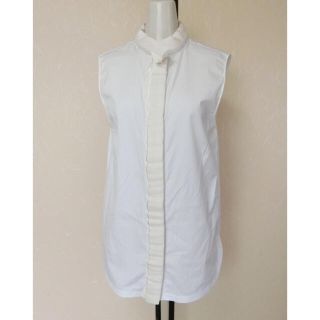クロエ(Chloe)のunikon様専用 ADAM LIPPES　白いノースリーブのデザインブラウス2(シャツ/ブラウス(半袖/袖なし))