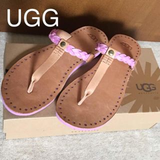 アグ(UGG)の未使用 UGG 本皮 サンダル  25㎝(サンダル)