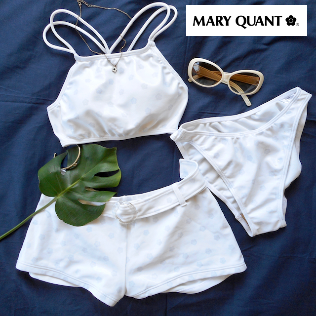 MARY QUANT - マリクワ美品★トレンドのアメスリ★＊クラシカルデイジー柄水着＊の通販 by くりしろ's shop｜マリークワントならラクマ