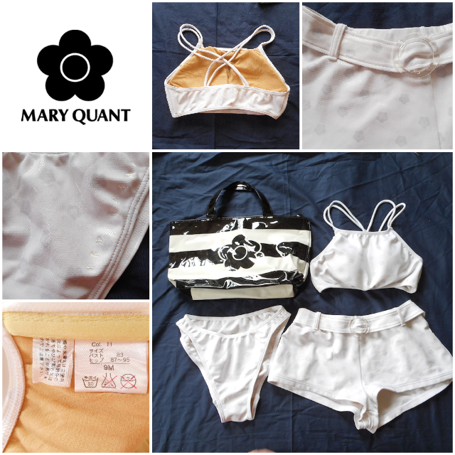 MARY QUANT(マリークワント)のマリクワ美品★トレンドのアメスリ★＊クラシカルデイジー柄水着＊ レディースの水着/浴衣(水着)の商品写真