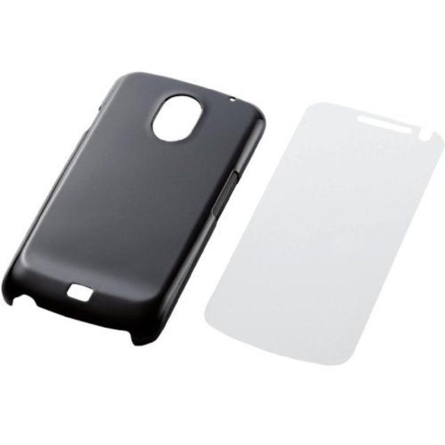 ELECOM(エレコム)のdocomo GALAXY NEXUS SC-04D用シェルカバー ブラック スマホ/家電/カメラのスマホアクセサリー(Androidケース)の商品写真