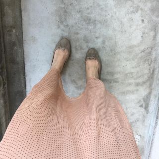 ピンクハウス(PINK HOUSE)のpinkhouse dot skirt(ロングスカート)